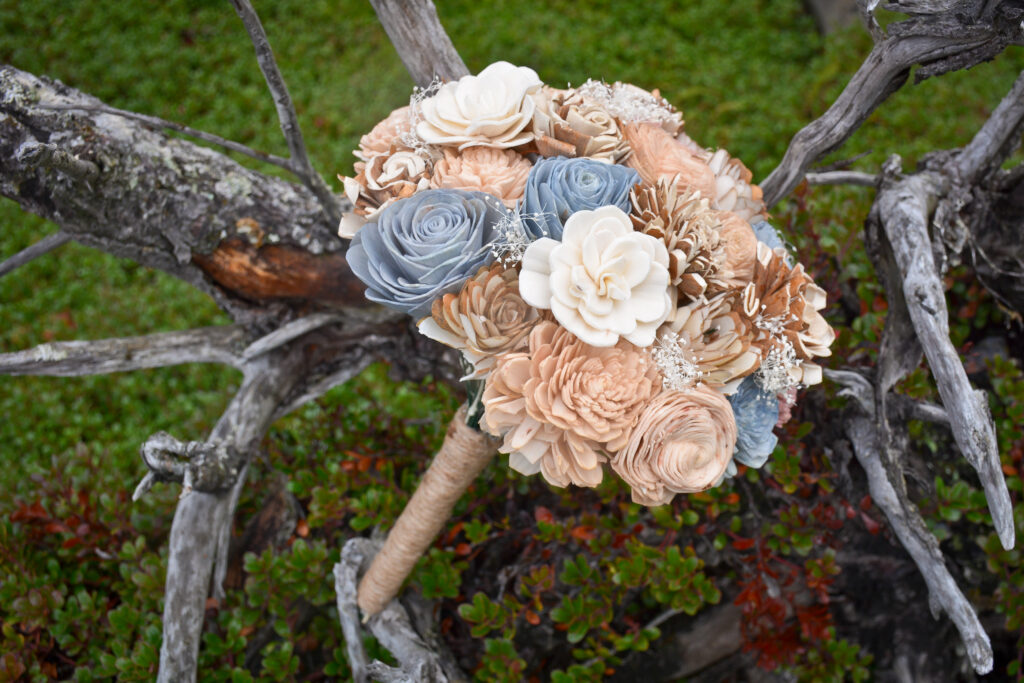 Sola Wood Flower Elopement Bouquet