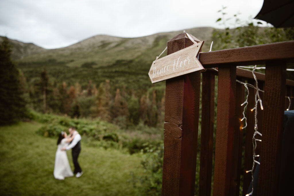 Air B&B Elopement Dance Area