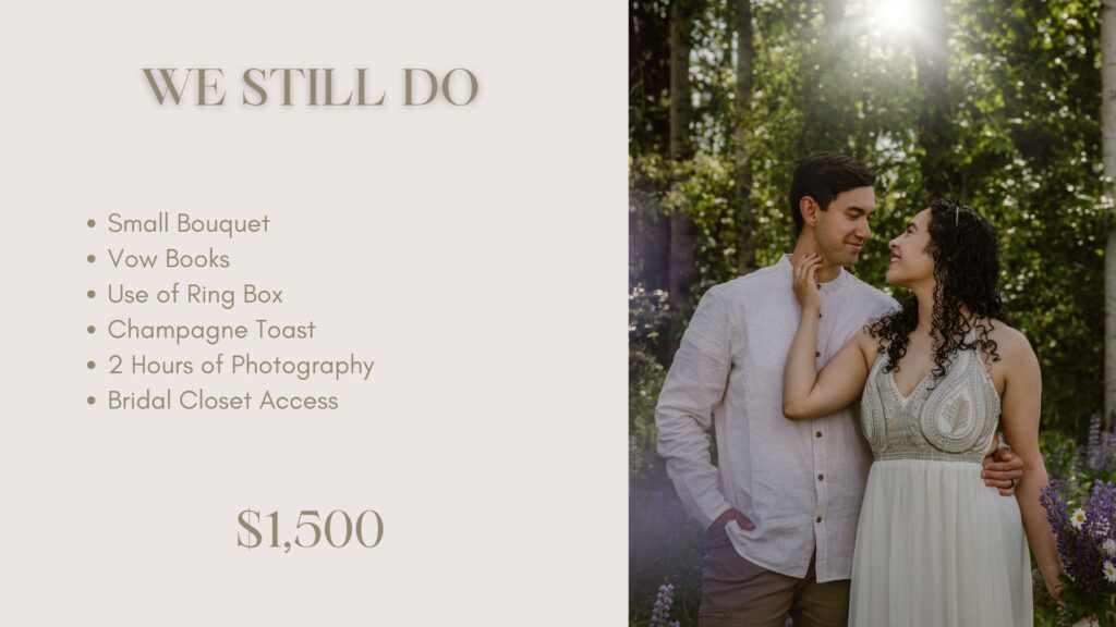 We Still Do Vow Renewal All-Inclusive Package